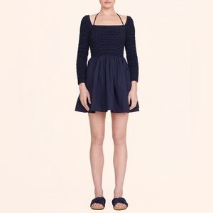 STAUD Cassidy Navy Blue dress size Small